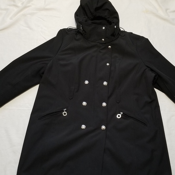 calvin klein black hooded jacket